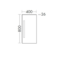 Burgbad Yumo Зеркало 40x80 см, с подсветкой