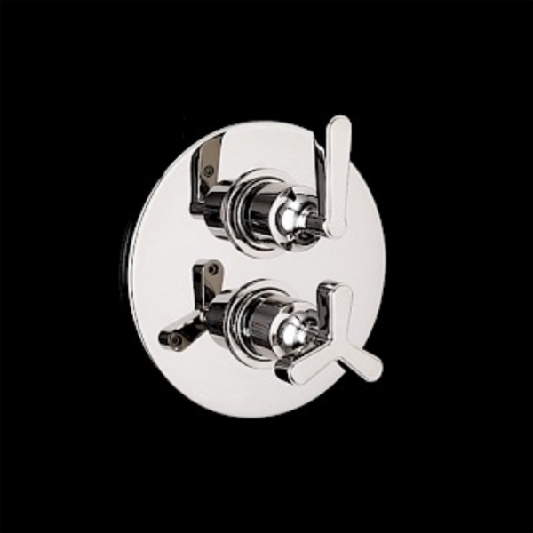 Devon&Devon Manhattan Термостатический смеситель с внутренней частью, на 1.2 выхода, цвет: никель блестящий