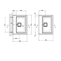 Gessi Eleganza Раковина 70х52 см, без отв., с переливом, цвет: матовый белый