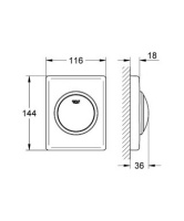 Панель смыва для писсуара Grohe Skate 38595SH0