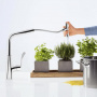 Hansgrohe Metris Select Смеситель  для кухни на 1 отв, поворотный излив, цвет: хром