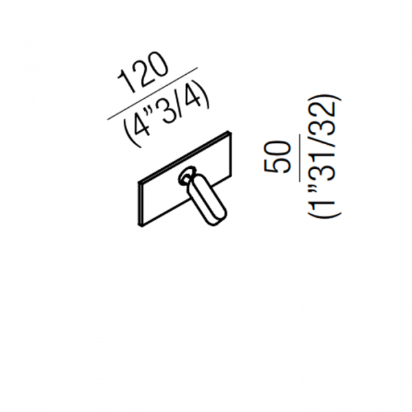 Agape Square Встроенный однорычажный смеситель для душа, цвет: полированная сталь
