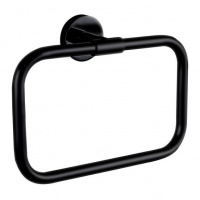Decor Walther Basic HTR Полотенцедержатель кольцо 21см., подвесной, цвет: черный матовый