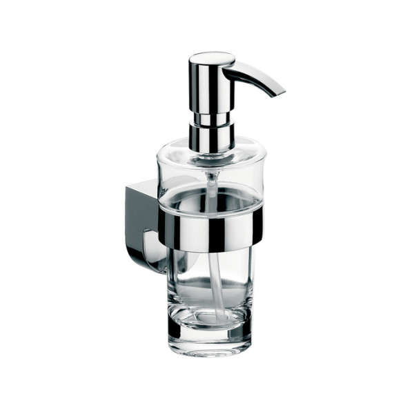 EMCO Mundo Дозатор жидкого мыла, подвесной, прозрачное стекло, цвет: хром