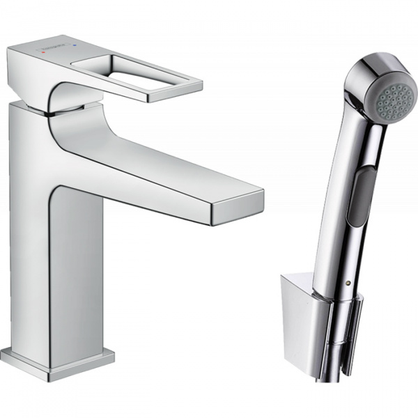 Hansgrohe Metropol Смеситель для биде, на 1 отв., с ручным душем, цвет: хром