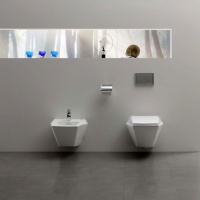 TOTO Jewelhex Унитаз подвесной 45.2x56x33.2см, CeFiONtect, с сиденьем и манжетой, цвет: белый