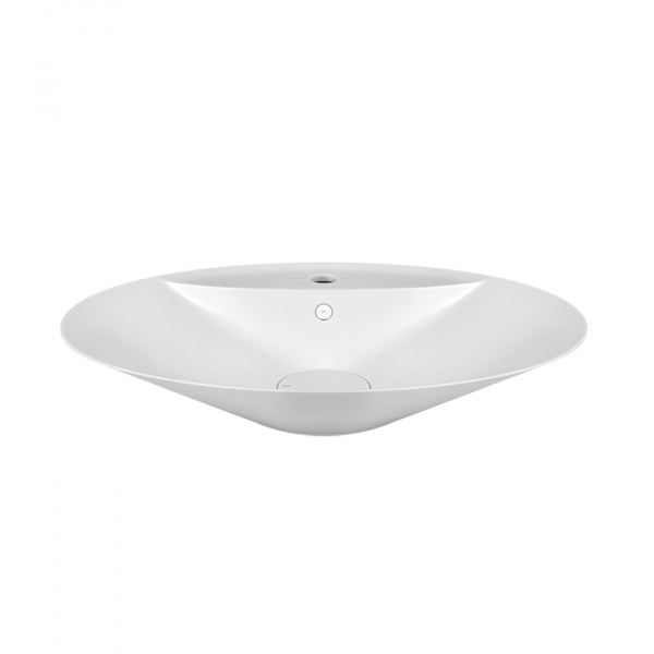 Gessi Cono Раковина 73.9x49.5х15 см, 1 отв., цвет: матовый белый