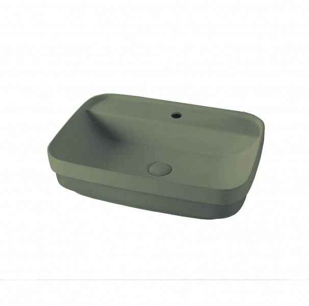 Kerasan Tribeca Раковина 60х43 см, встраиваемая/накладная, 1 отв., цвет: Verde muschio