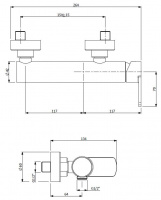 Смеситель для душа Cezares GLAM-DM-01