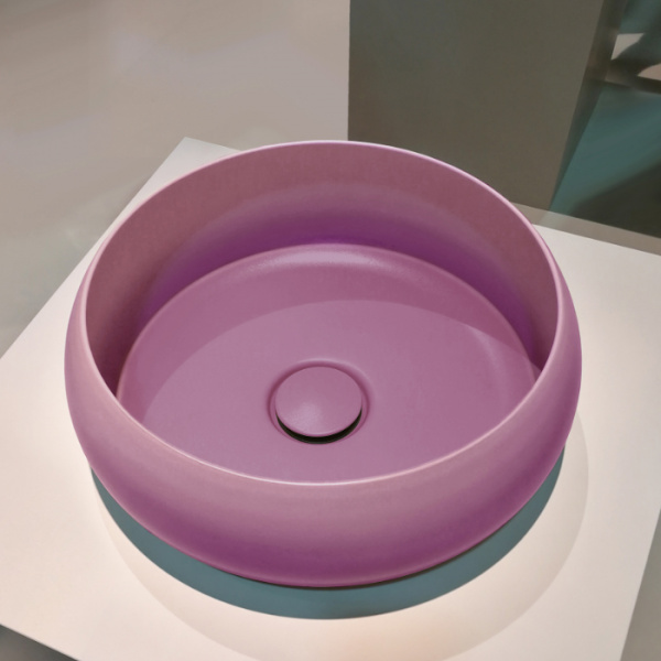 Bette Craft Раковина-чаша 35х35х12 cм, без отв., на столешницу, без перелива, цвет: сиреневый 124