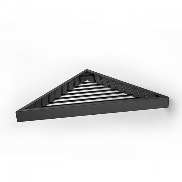 3SC SK Полочка-решетка 36х18хh3см, угловая, цвет: черный матовый