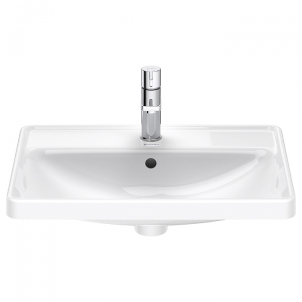 Duravit D-Neo Раковина встраиваемая сверху 60х40см, с переливом, с 1 отв., цвет: белый