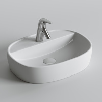 Умывальник накладной Element 500*380*120мм Ceramica Nova белый 