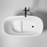 Antonio Lupi Mastello Ванна отдельностоящая 135х75хh87 см, с донным клапаном (хром), сифоном и гибким шлангом, мат-л: Flumood