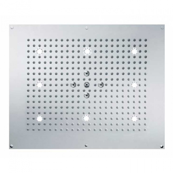 Bossini Dream Верхний душ 57x47см, с 8 LED (белый), 2 режима, потолочный, цвет: хром