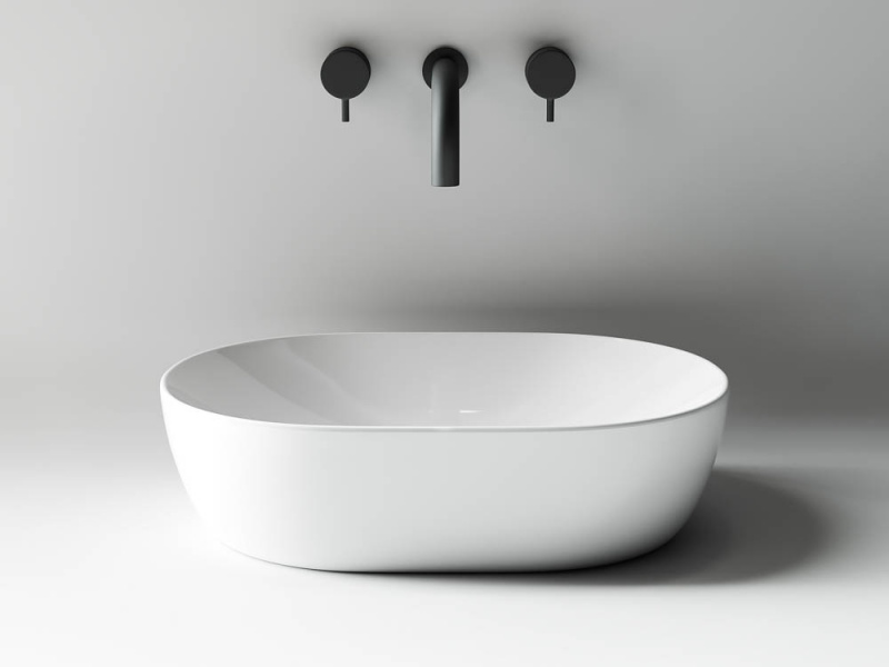 Умывальник чаша накладная овальная Element 480*350*130мм Ceramica Nova белый CN5010