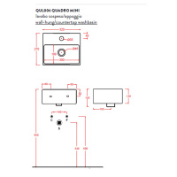 Artceram QUADRO MINI Раковина 32x27 см, 1 отв., цвет: белый