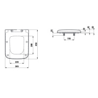 Laufen Palace Сиденье для унитаза антибактериальное, микролифт, цвет: белый
