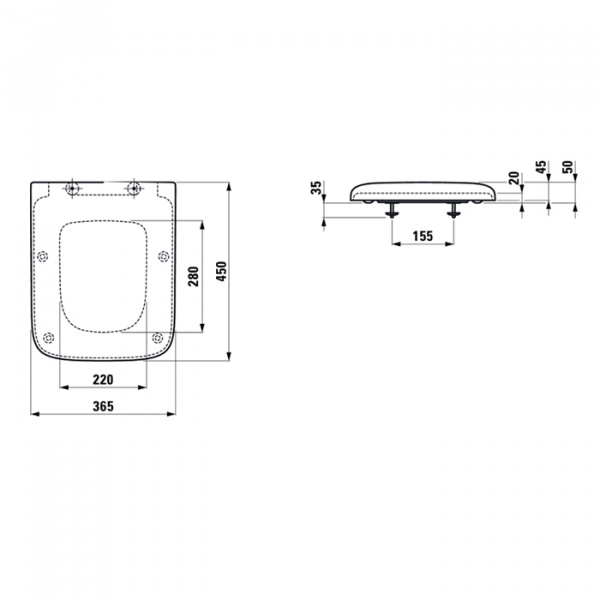 Laufen Palace Сиденье для унитаза антибактериальное, микролифт, цвет: белый