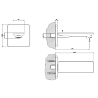 Gessi iSpa Настенный излив для ванны, цвет: хром