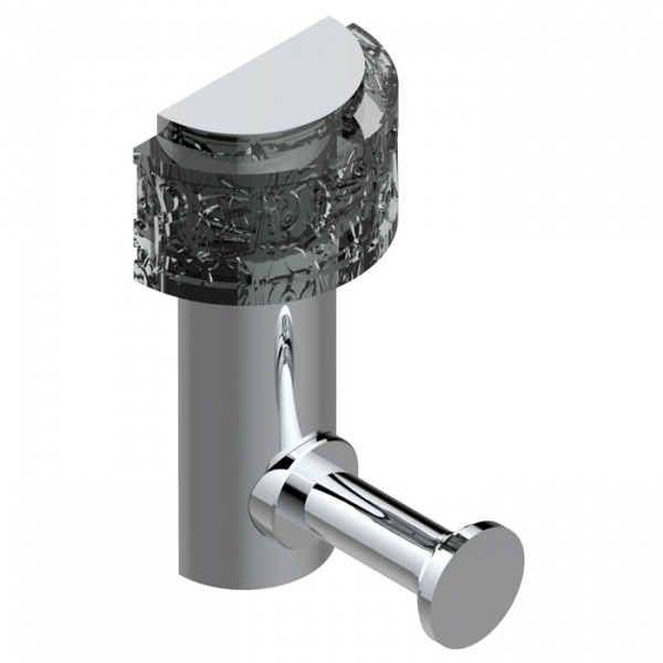 THG Paradise Крючок подвесной, длинный, цвет: хром/хрусталь