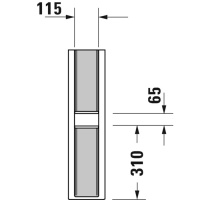 Duravit Darling New Пьедестал 17,5x22 см для # 262165, 262160,262155, цвет: белый