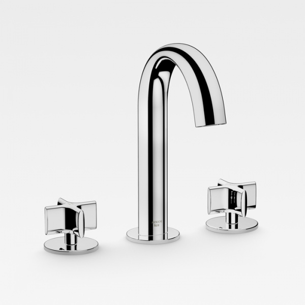 Armani Roca Baia Смеситель для раковины на 3отв., с донным клапаном, цвет: хром