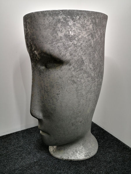 Kerasan Artwork Раковина 45x51x94.5 см, без отв., свободностоящая &quotMOLOCO&quot, слив в стену, цвет: белый/античная платина