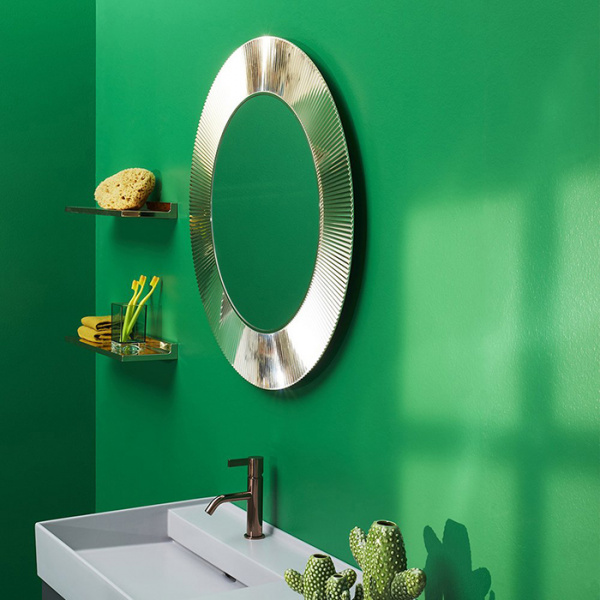 Laufen Kartell Зеркало круглое d=78см, настенное, без подсветки, цвет: золотой