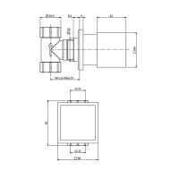 Carlo Frattini Fit Запорный клапан, цвет: черный матовый