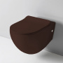 Artceram FILE 2.0 Унитаз подвесной безободковый 36х52 см, с креплениями, цвет: marrone cocoa