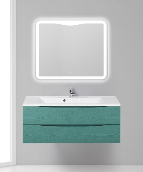 База под раковину подвесная с двумя выкатными ящиками MARINO-1200-2C-SO-BL-P