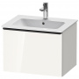 Duravit D-Neo Тумбочка подвесная 44x61x46.2 см, раковина, 1 ящик, цвет: белый высокоглянцевый