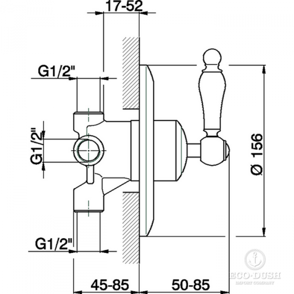 CISAL Arcana Toscana Переключатель на 3 положения, цвет: бронза