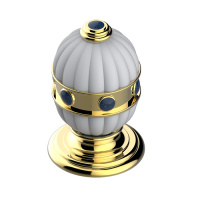 THG Amboise Lapis Lazuli Вентиль смесителя для раковины, вставки лазурит, цвет: полированное золото