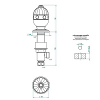 THG Cheverny Lapis Lazuli Вентиль смесителя для раковины, вставки лазурит, цвет: полированное золото