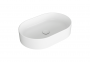 SIMAS Folio Раковина овальная накладная 60x40x13 см, без отв под смеситель, цвет: белый