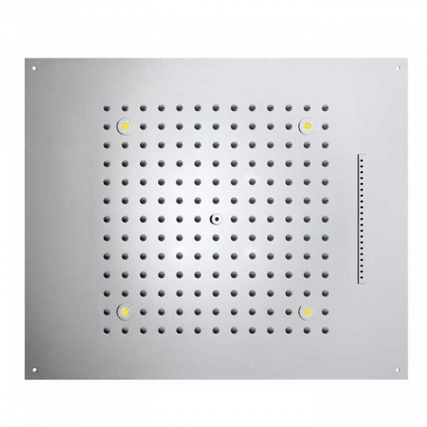 BOSSINI DREAM/2 Верхний душ 570 x 470 мм, с 4 LED RGB, 2 режима (дождь, водопад) блок питания/управления, Cromoterapia, цвет: хром