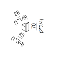 Agape Sen Крючок подвесной, цвет: черный