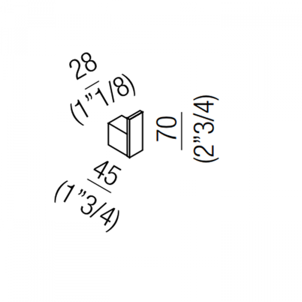 Agape Sen Крючок подвесной, цвет: черный