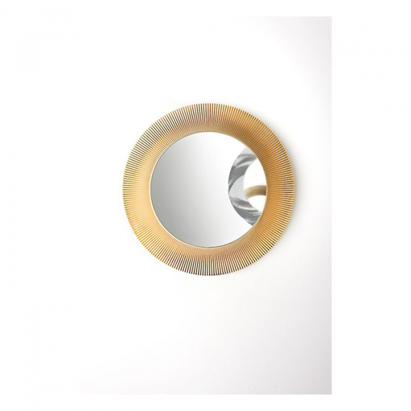 Laufen Kartell Зеркало круглое d=78см, настенное, без подсветки, цвет: золотой