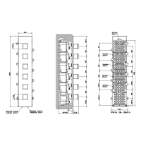Gessi Eleganza Встраиваемый термостатический смеситель, подключение на 3/4”, с 5ю независимыми выходами, внешняя часть, цвет: хром