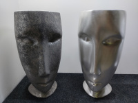 Kerasan Artwork Раковина 45x51x94.5 см, без отв., свободностоящая &quotMOLOCO&quot, слив в стену, цвет: белый/античная платина