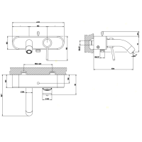 Gessi Goccia Смеситель для ванны без душевого комплекта, с автоматическим переключателем ванна/душ, цвет: хром
