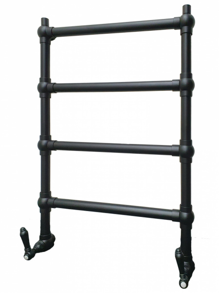 NICOLAZZI EL CAPITAN Полотенцесушитель водяной 55(70)х80.3см., цвет: черный матовый