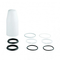 Axor Edge Смеситель для душа, встраиваемый, термостат, на 2 источника, с запорным вентилем, внешняя часть, цвет: хром