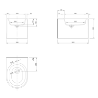 KNIEF Pearl Биде подвесное 56х39см с 1 отв под смеситель, цвет: белый матовый