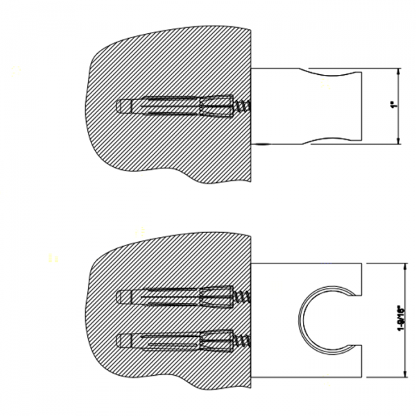 Gessi Ovale Держатель душевой лейки неподвижный, цвет: хром