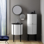 Burgbad Diva 2.0 Комплект напольной мебели 59x44.5x85 см, цвет: белый/черный