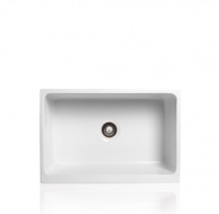 SIMAS Раковина 75 см, без отв., кухонная, цвет: белый